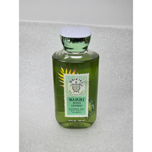 Bath & Body Works Waikiki Beach Coconut Shower Gel With Vitamin E 10 Oz/295 Ml