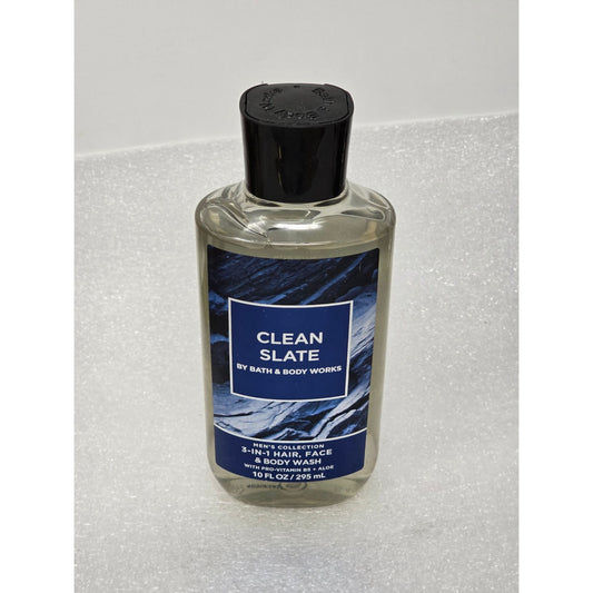 Clean Slate By Bath & Body Works 3-In-1 Hair Face & Body Wash Men's Collection
