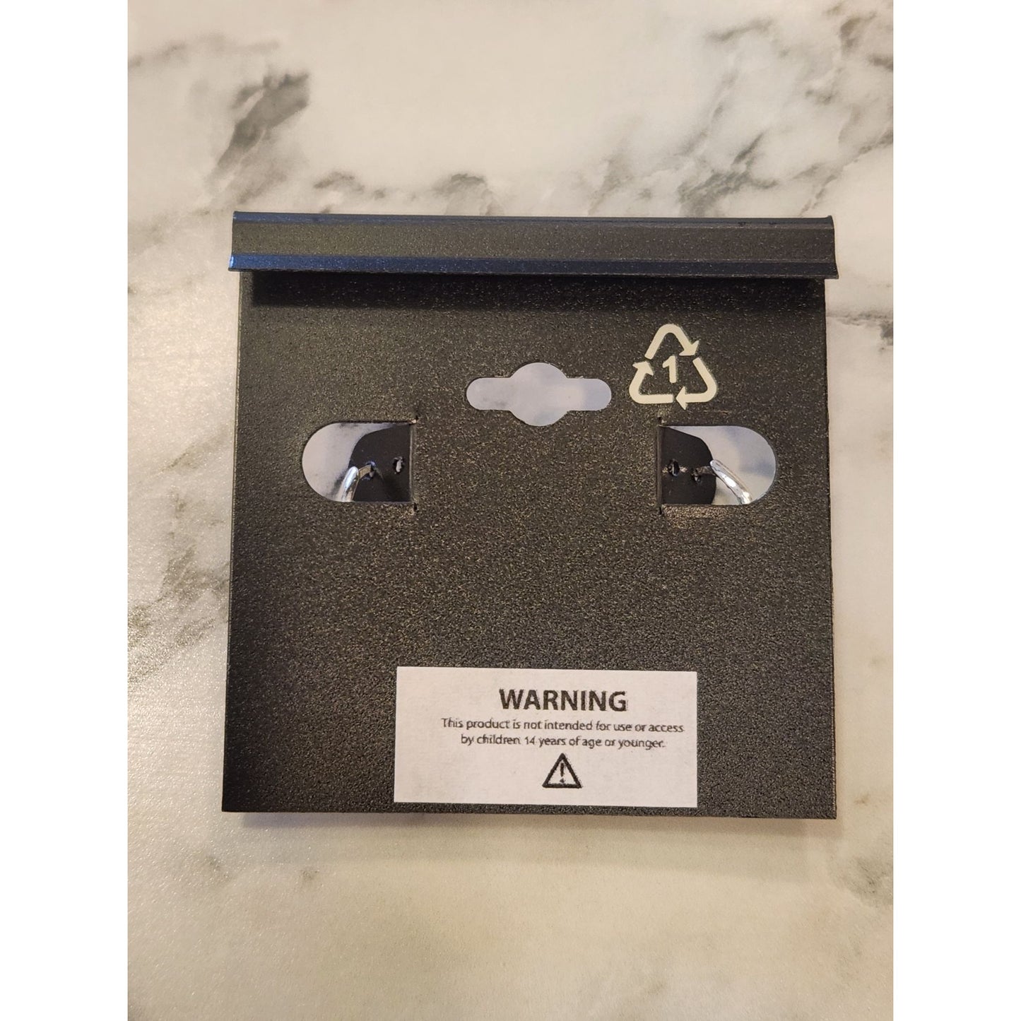 Napier Silver-Tone Oval Blue Stone Drop Earrings