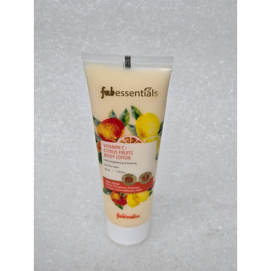 Fabindia Fab Essentials Vitamin C Citrus Fruits Body Lotion 1.7 oz Travel Size