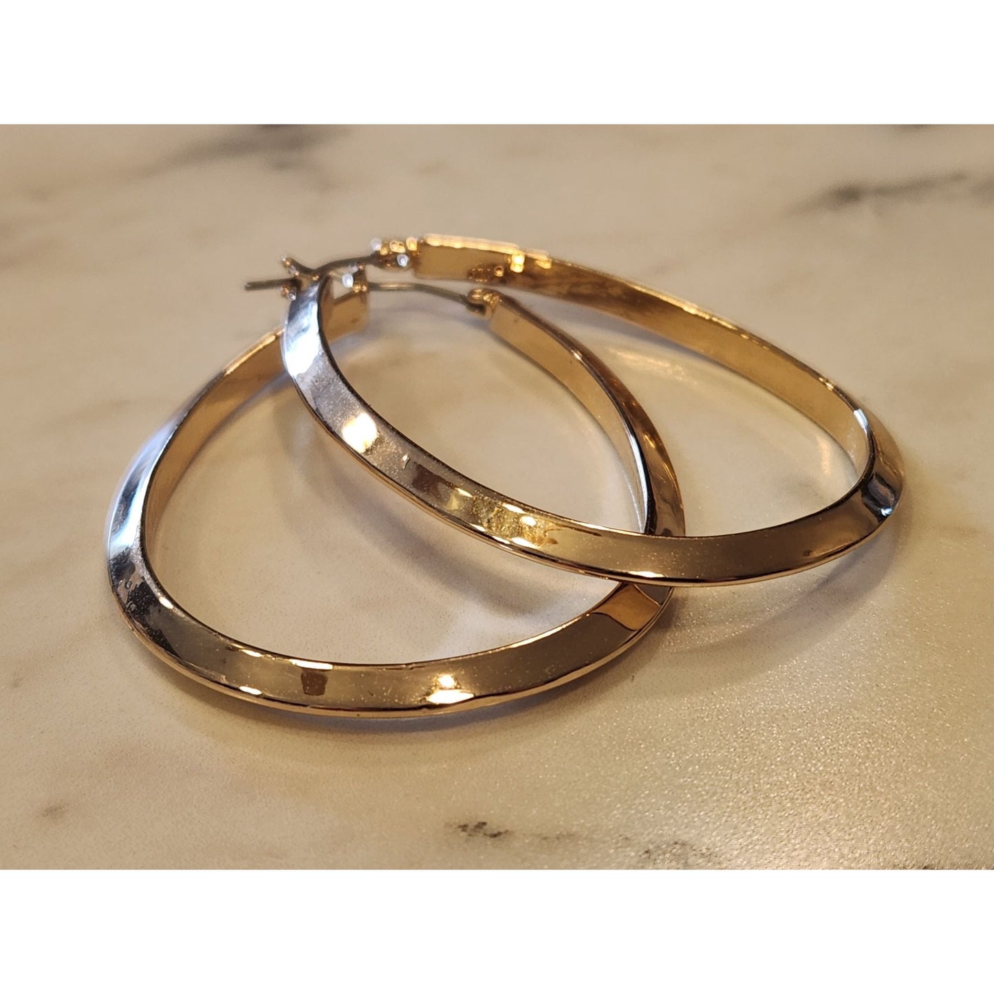 Gloria Vanderbilt Gold-Tone Teardrop Hoop Earrings Lightweight Classic Jewelry
