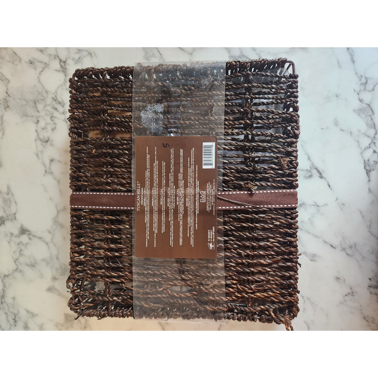 Tuscan Hills French Lavender Scented Bath & Body Gift Set With Woven Basket