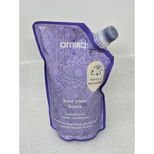 Amika Bust Your Brass Cool Blonde Repair Conditioner Refill 16.9 oz