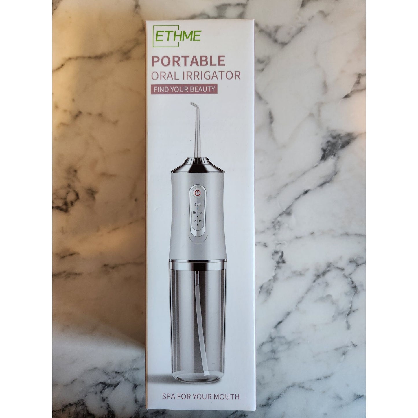 Ethme Portable Oral Irrigator 3 Modes 230mL 360° Clean Spa For Your Mouth White