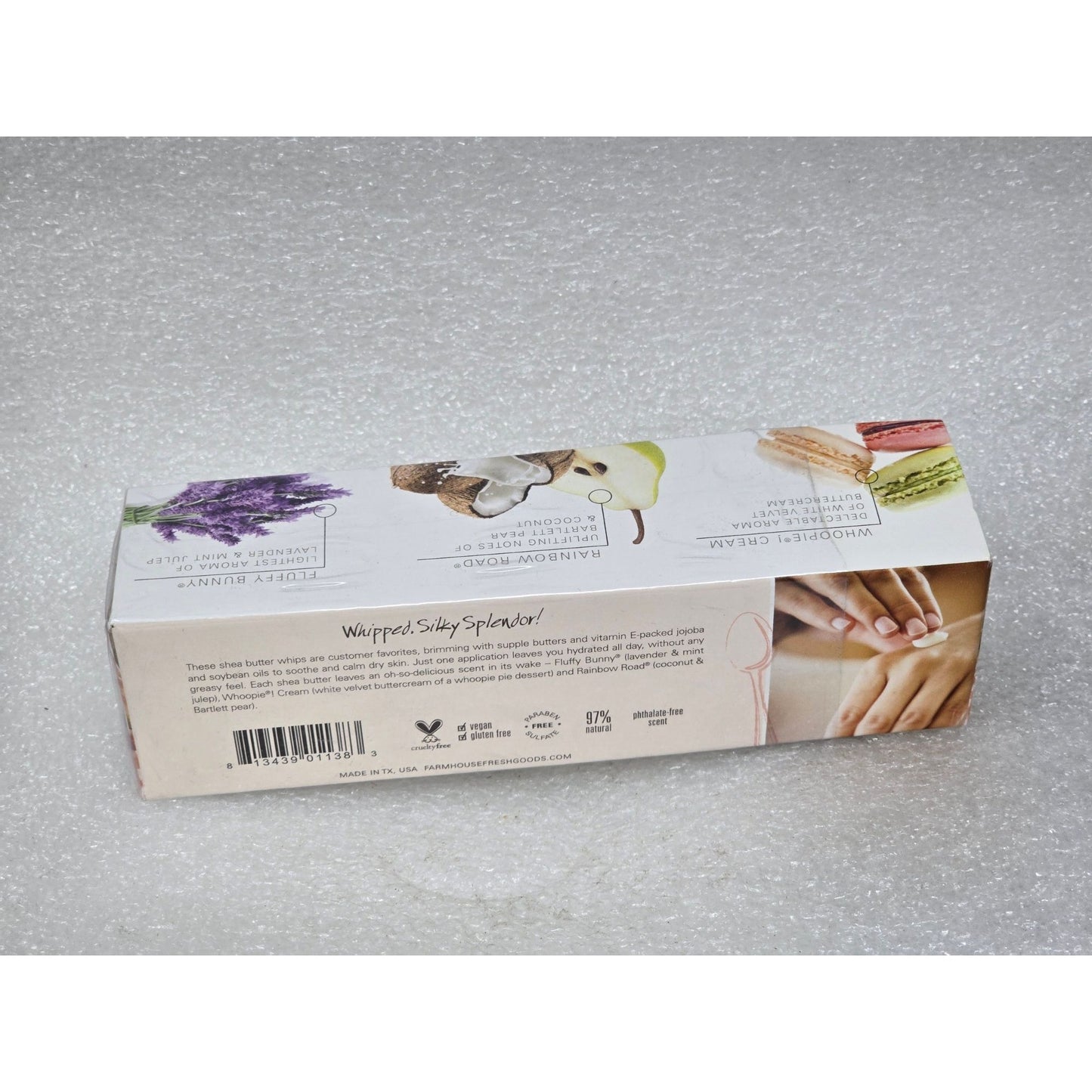 FHF Farmhouse Fresh Skin Saviors Shea Butter Sampler Whoopie! Cream Rainbow Road