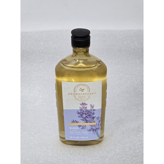 Bath & Body Works Lavender Vanilla Aromatherapy Sleep Body Wash & Foam Bath 10oz
