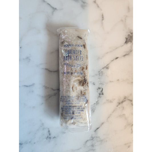Trader Joes Lavender Bath Salts 2.5 Oz Relaxing Aromatherapy Soak Lavender Scent