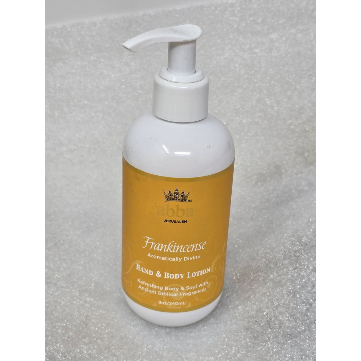 Abba Jerusalem Frankincense Hand & Body Lotion 8oz Aromatically Divine Hydrating