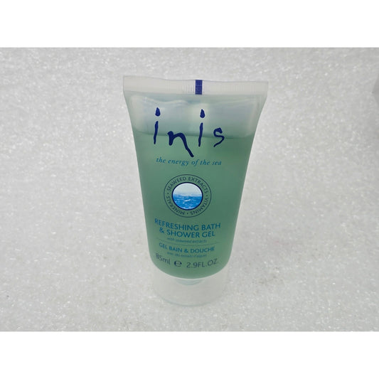 Inis Refreshing Bath & Shower Gel 85ml Seaweed Extract Ocean Scent Travel Size