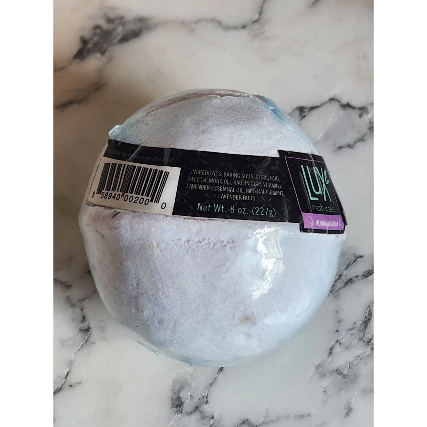 Lux Naturals Herbal Lavender Bath Bomb 8 oz