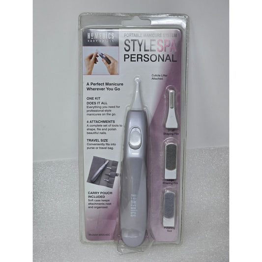 HoMedics Style Spa Personal Portable Manicure System With 4 Attachments MAN-50C