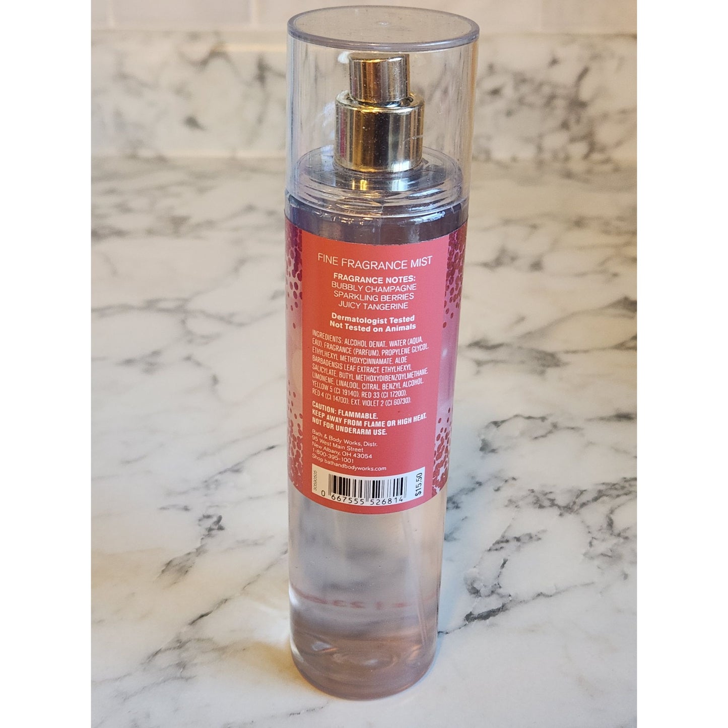 Bath & Body Works Champagne Toast Fragrance Mist Sparkling Berries Tangerine