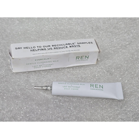 REN Evercalm Gentle Cleansing Milk Vegan Travel Size .16 oz