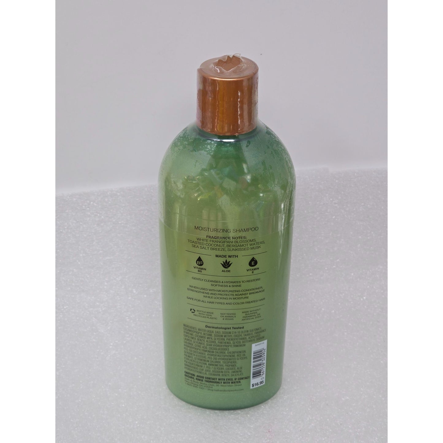 Bath & Body Works At The Beach Moisturizing Shampoo With Vitamin B5 & Aloe 16 oz
