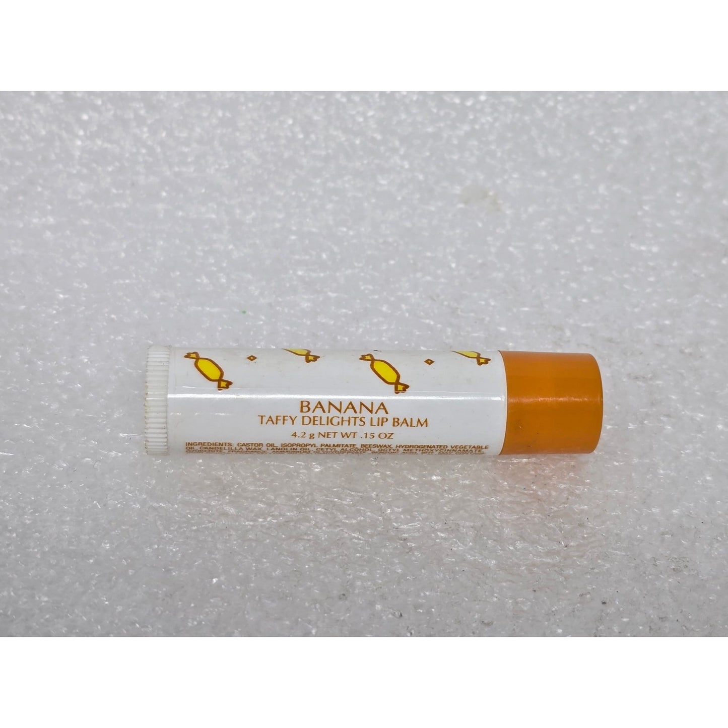 Vintage Avon Banana Taffy Delights Lip Balm 4.2G Moisturizing Stick