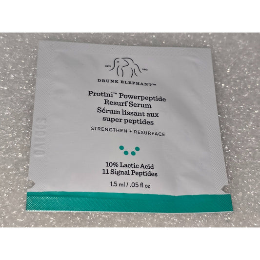 Drunk Elephant Protini Powerpeptide Resurf Serum 1.5ml Sample 11 Signal Peptides