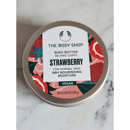 The Body Shop Strawberry Body Butter 50ml Vegan Normal Skin Nourishing Moisture