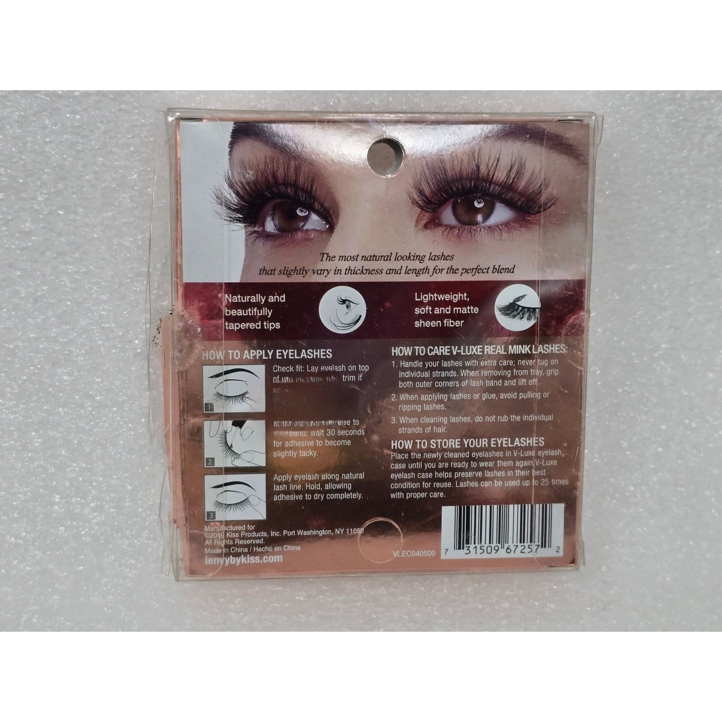 VLuxe By iI Envy Real Mink Eyelash Extensions Millennial Pink Reusable