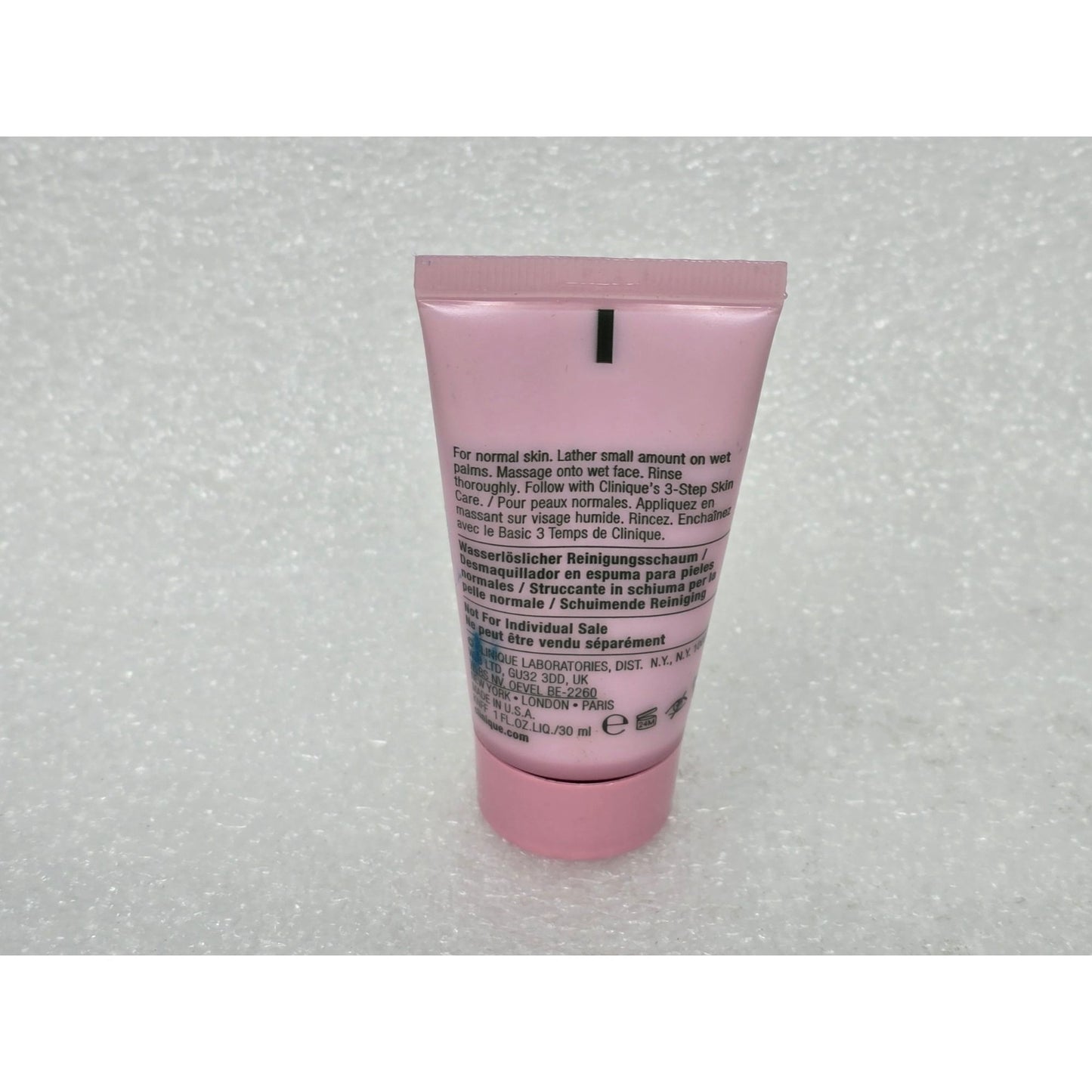 Clinique All About Clean Rinse-Off Foaming Cleanser Travel Size 1 oz Normal Skin