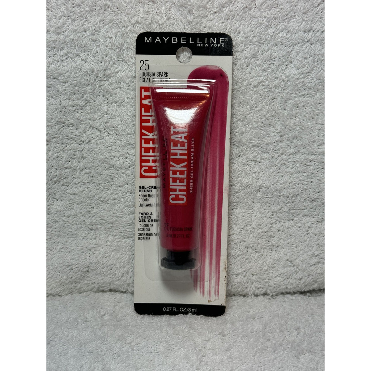 Maybelline Cheek Heat Gel-Cream Blush 25 Fuchsia Spark 0.27 Fl Oz