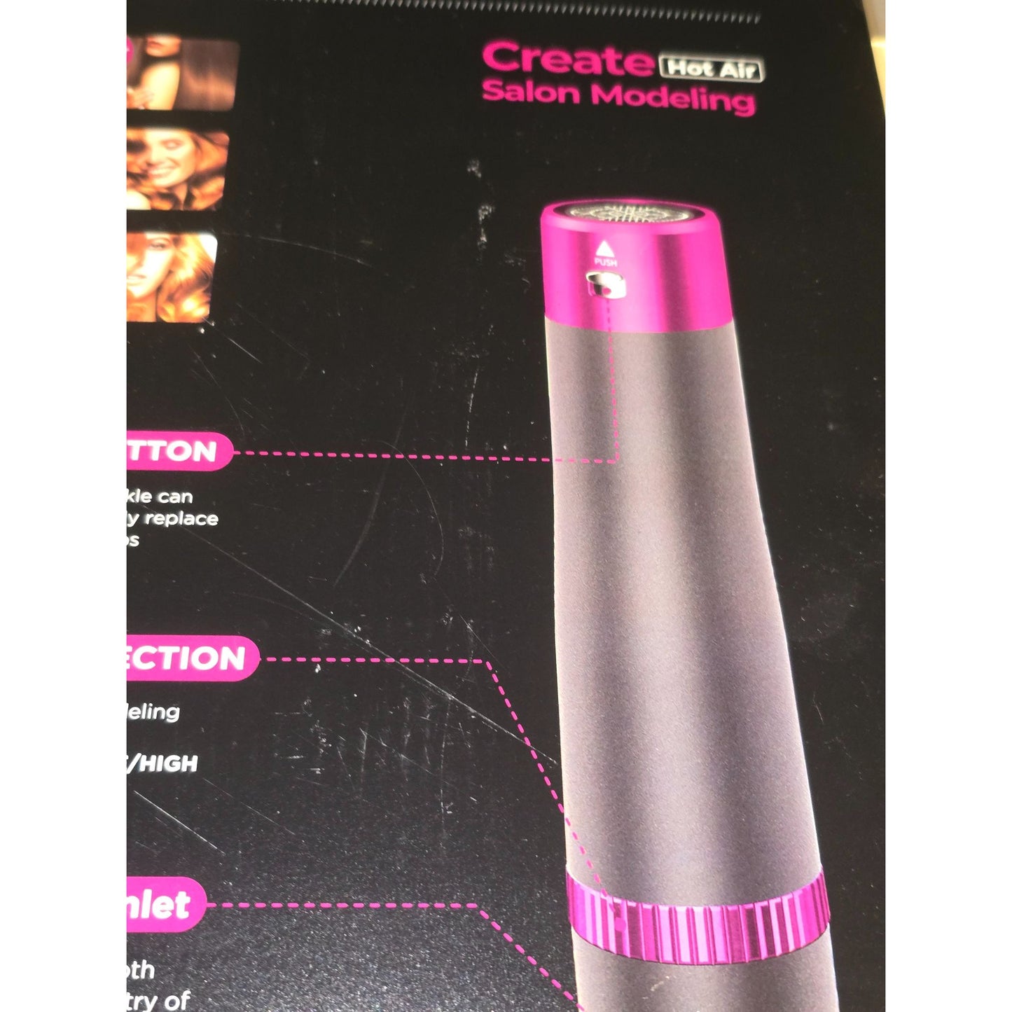Professional Salon Hot Air Styling Tool For Curly & Straight Hair