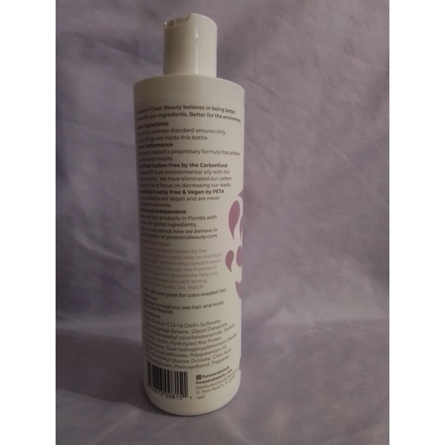 Purezero Biotin Strengthening Shampoo 12 oz Clean Beauty, Vegan, Sulfate-Free