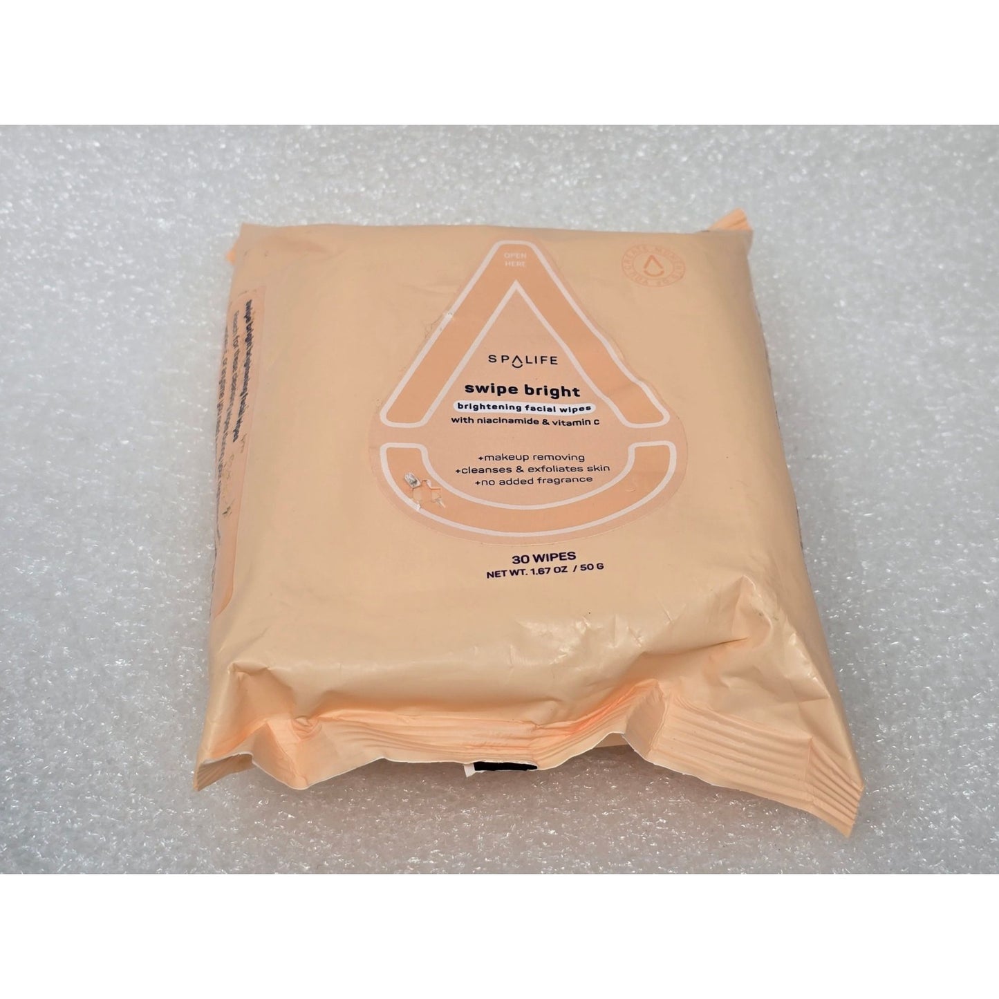 Spa Life Swipe Bright Facial Wipes With Niacinamide & Vitamin C