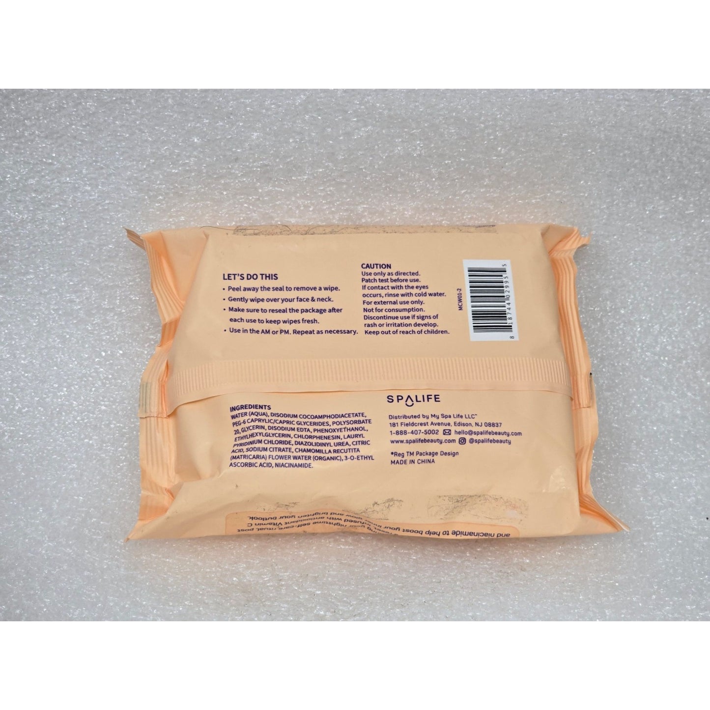 Spa Life Swipe Bright Facial Wipes With Niacinamide & Vitamin C