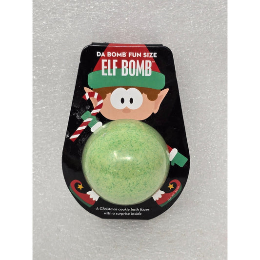 Da Bomb Fun Size Elf Bomb Bath Fizzer W/ Surprise Inside Green Christmas Cookie