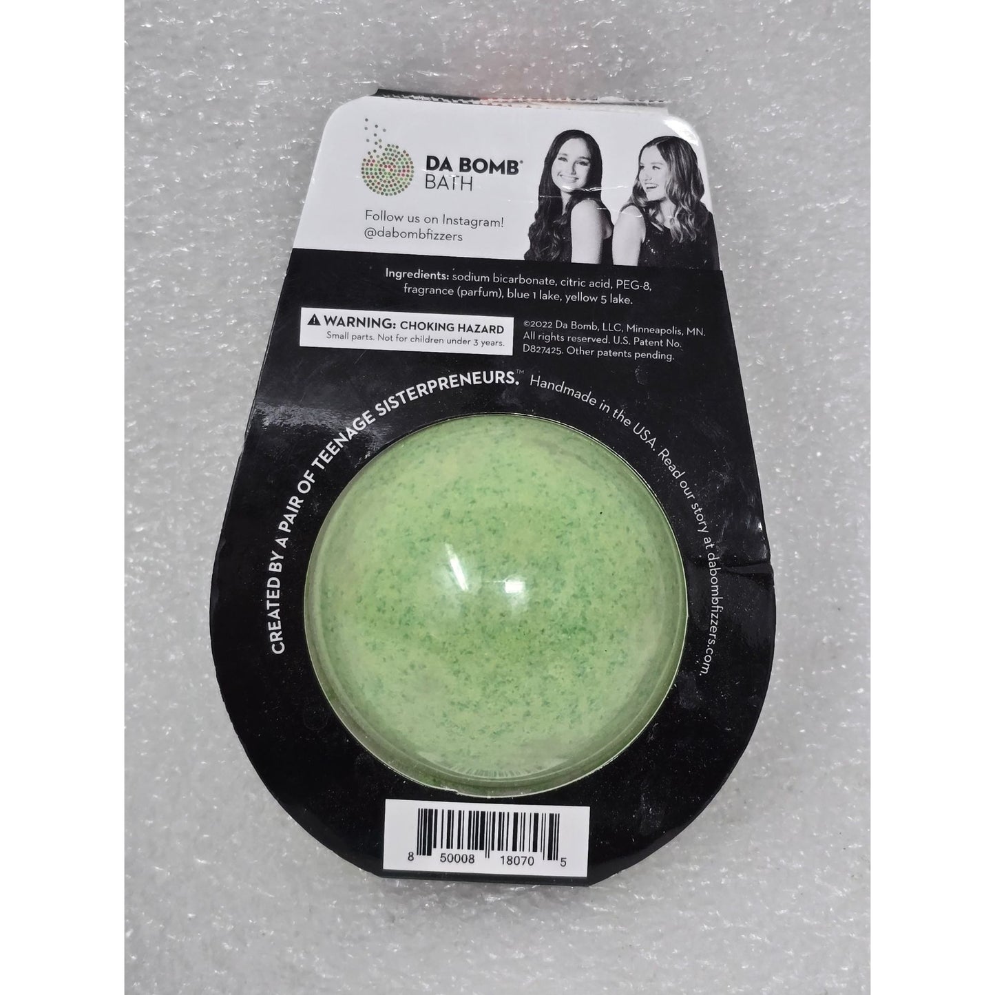 Da Bomb Fun Size Elf Bomb Bath Fizzer W/ Surprise Inside Green Christmas Cookie