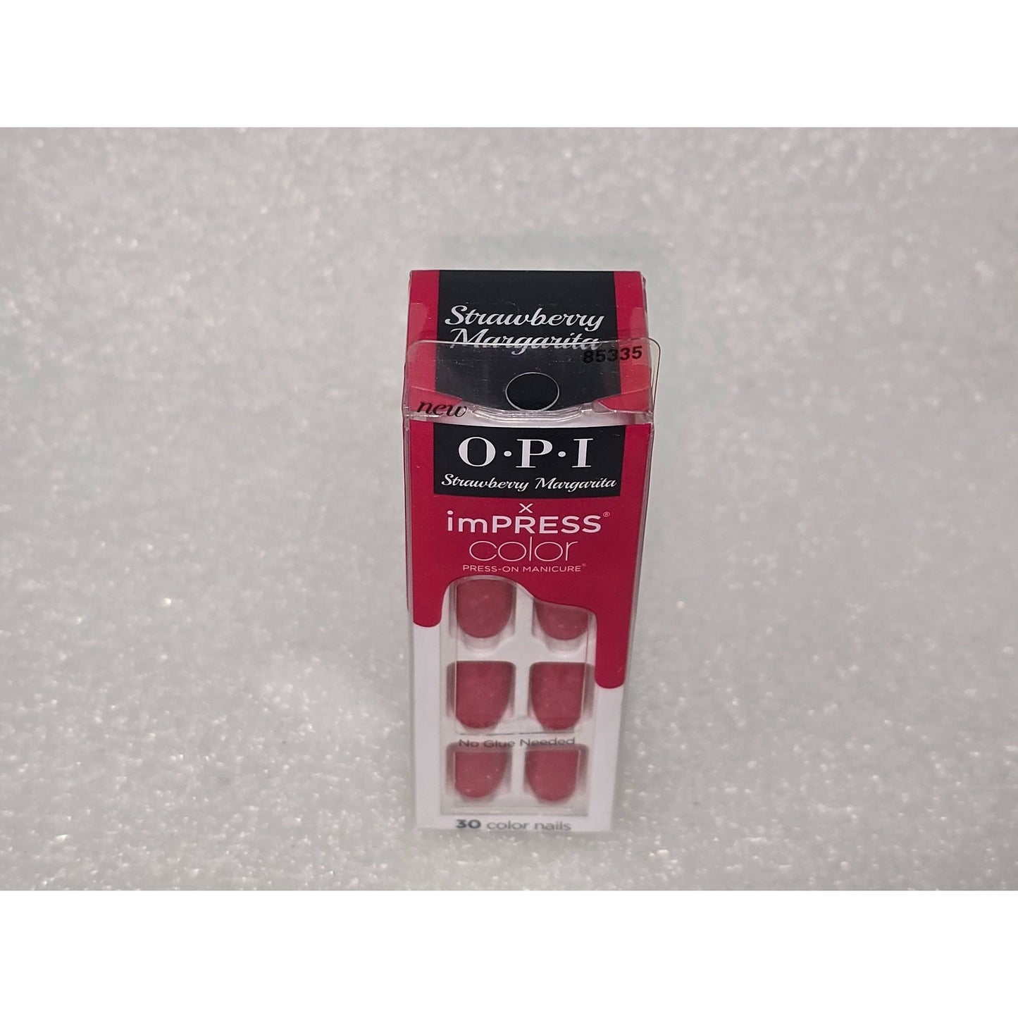 O.P.I. X imPRESS Color Strawberry Margarita Press-On Manicure 30 Color Nails