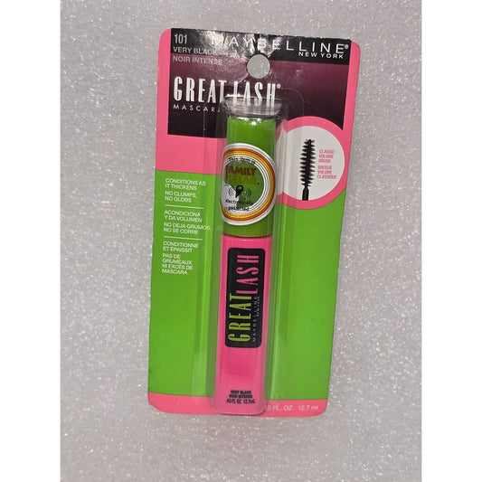 Maybelline Great Lash Mascara 101 Very Black 0.43 Fl Oz Washable