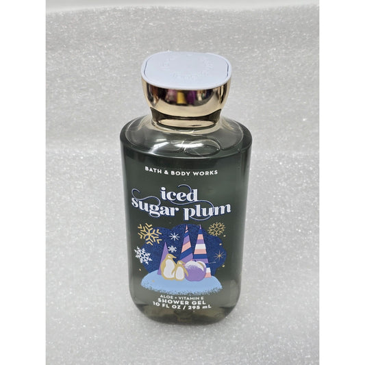 Bath & Body Works Iced Sugar Plum Shower Gel 10 Fl Oz Aloe + Vitamin E