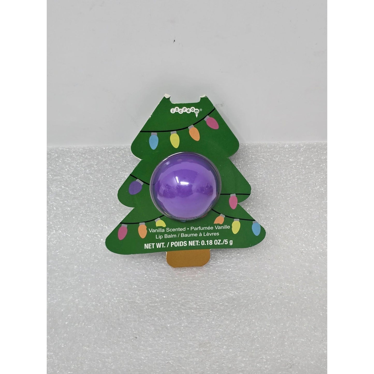 Iscream Vanilla Scented Lip Balm .18 Oz Festive Gift
