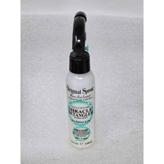 Original Sprout Miracle Detangler Spray 4 Oz Tangle & Frizz-Free Hair Care