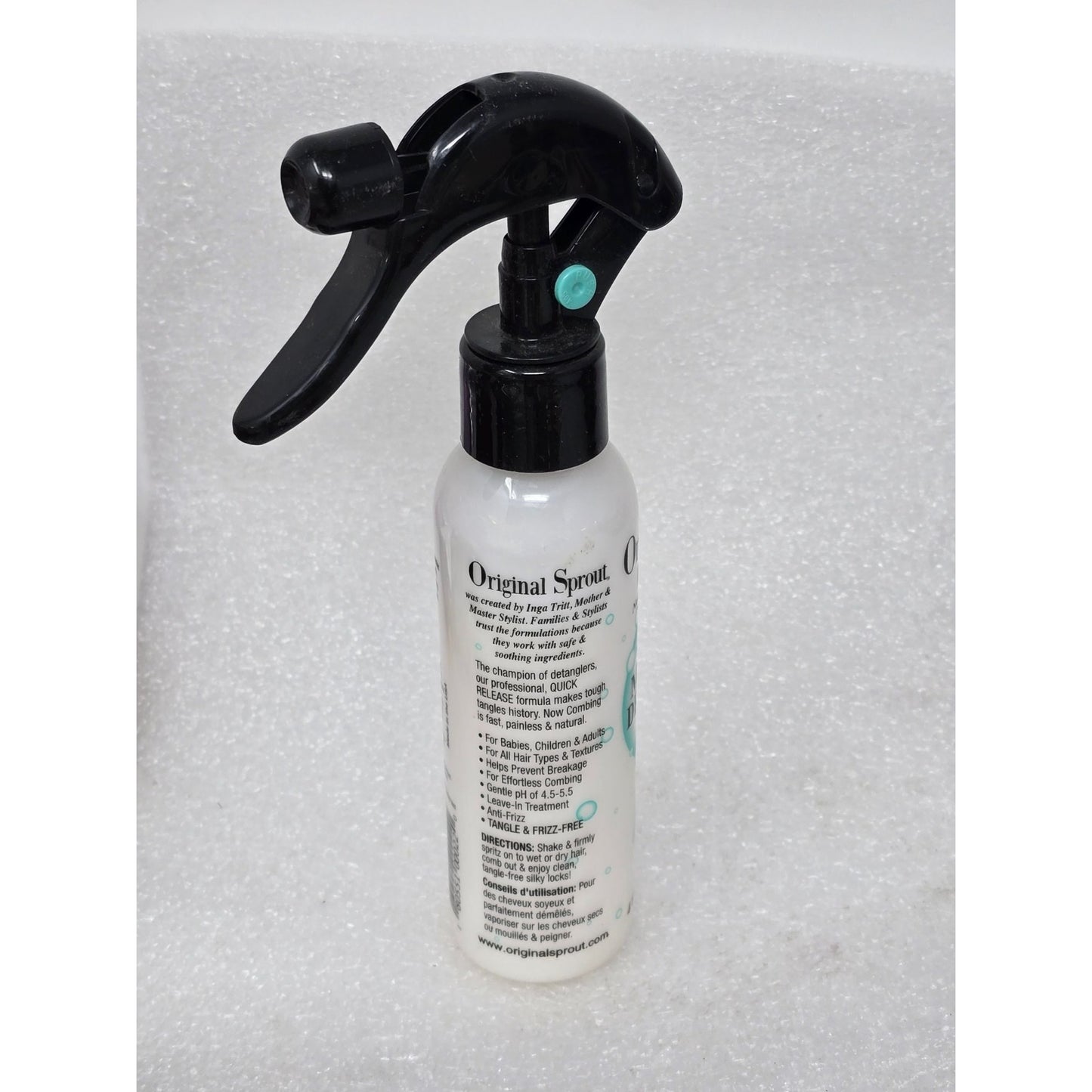 Original Sprout Miracle Detangler Spray 4 Oz Tangle & Frizz-Free Hair Care