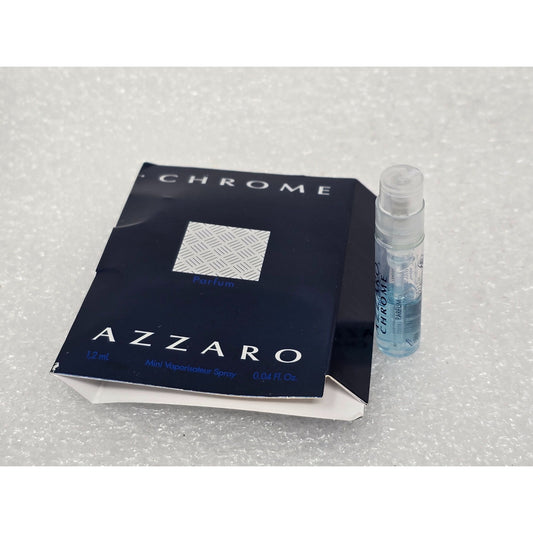 Azzaro Chrome Spray Eau De Parfum Cologne .04 Oz Sample Size For Men