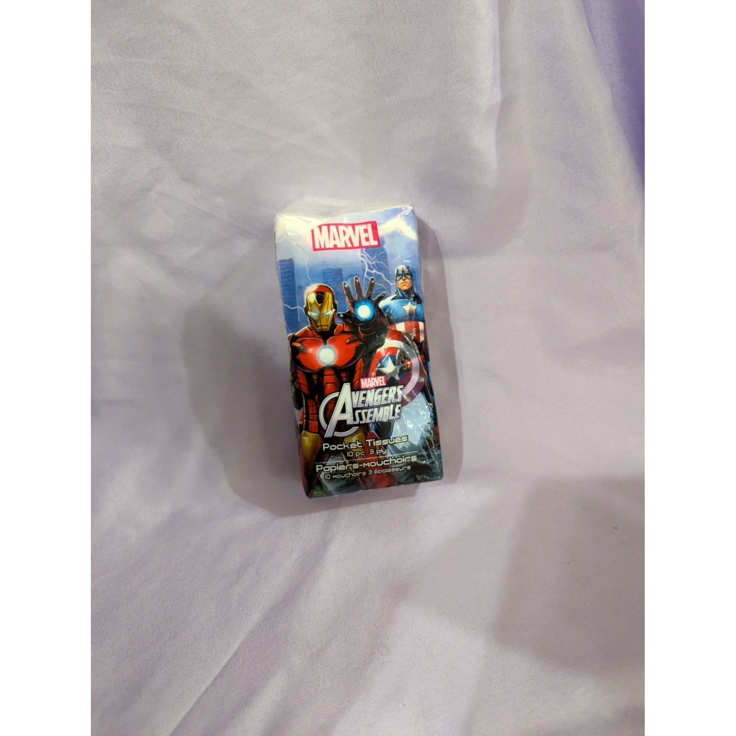 Marvel Avengers Assemble Pocket Tissues 10 3-Ply Sheets Pack