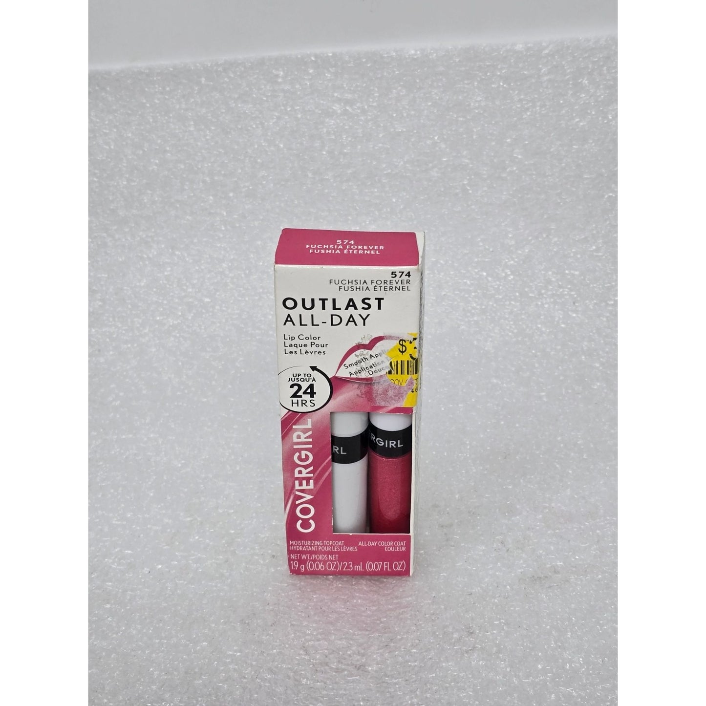 Covergirl Outlast All-Day Lip Color W/ Topcoat 574 Fuchsia Forever Long-Lasting
