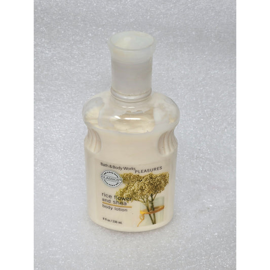 Bath & Body Works Pleasures Rice Flower & Shea Body Lotion 8 oz