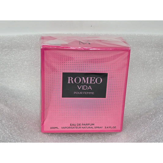 Romeo Vida Pour Femme Eau De Parfum Perfume 3.4 OZ Vaporisateur Natural Spray