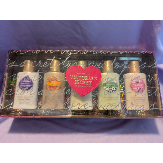 Victorias Secret Secret Garden Hydrating Body Lotion Gift Set 5 Scents 1.7 Oz Ea