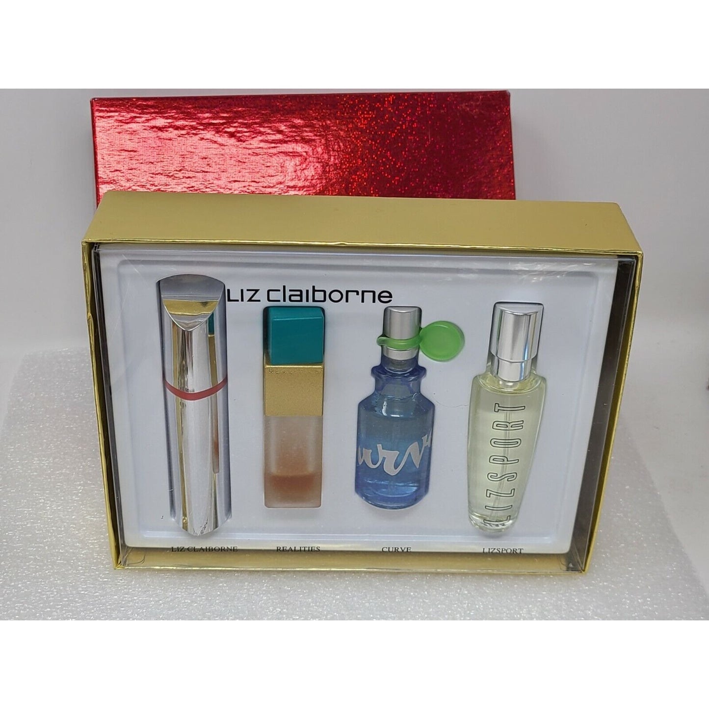 Liz Claiborne Fab Four Mini Perfume Gift Set Realities Curve Sport