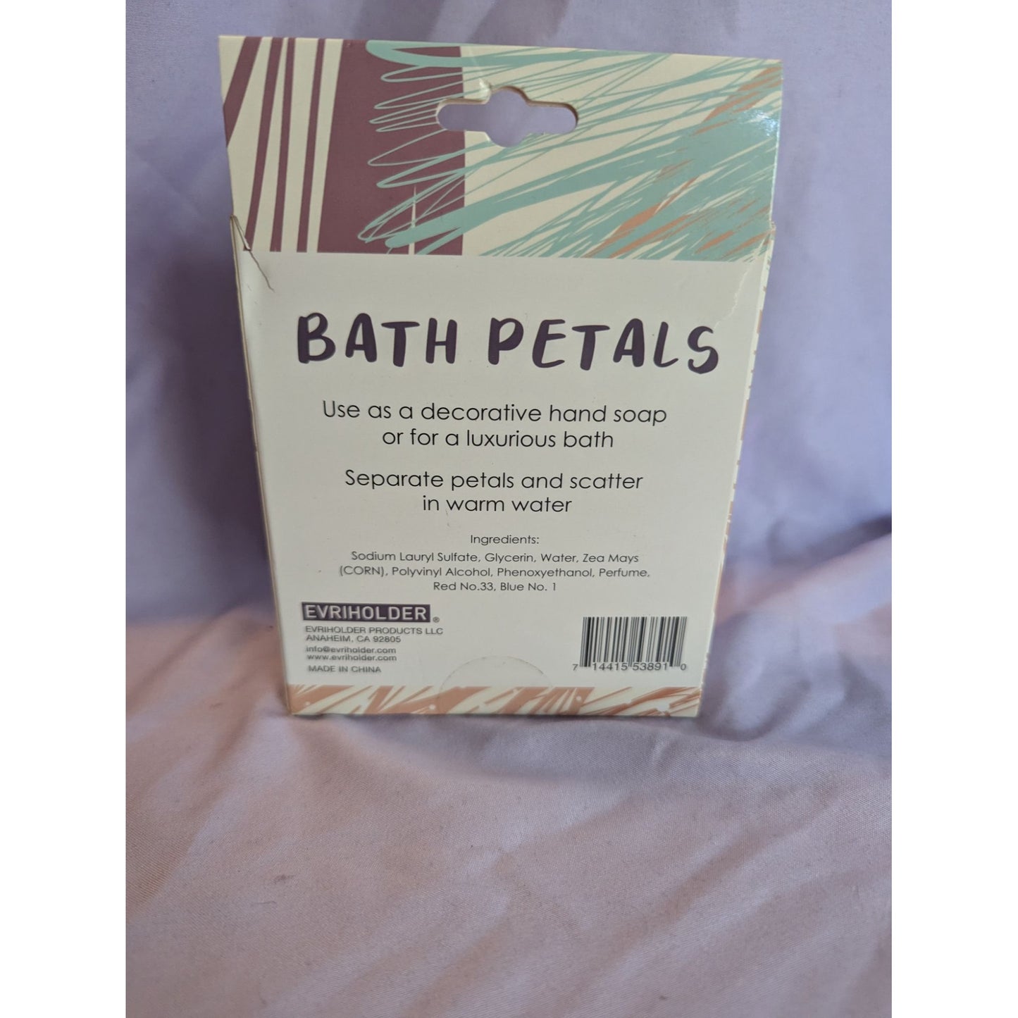 EVRIBeauty Lavender Scent Bath Petals 10 Pack