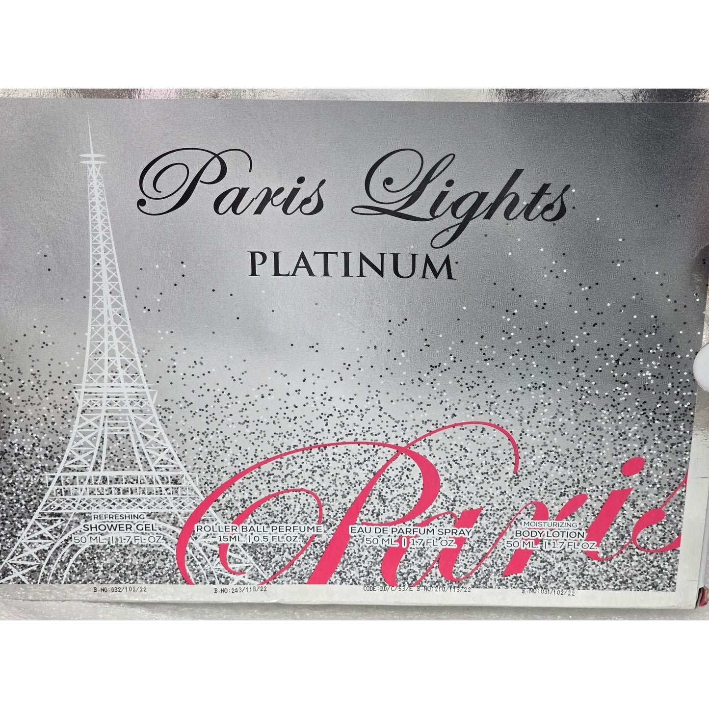 Paris Lights Platinum Limited Edition Gift Set Perfume Shower Gel & Lotion
