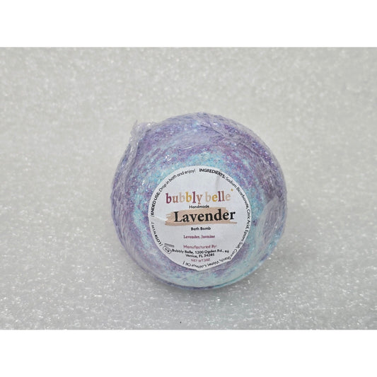 Bubbly Belle Handmade Lavender Jasmine Bath Bomb 5 Oz Relaxing Aromatherapy Gift