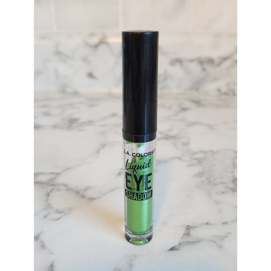 L.A. Colors Liquid Eye Shadow Villain Green Metallic Finish Long-Lasting Formula