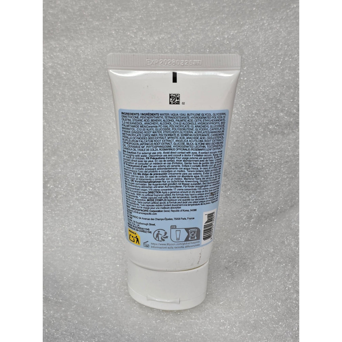 Illiyoon Ceramide Ato Concentrate Cream For Dry & Sensitive Skin Vegan 2.53 oz