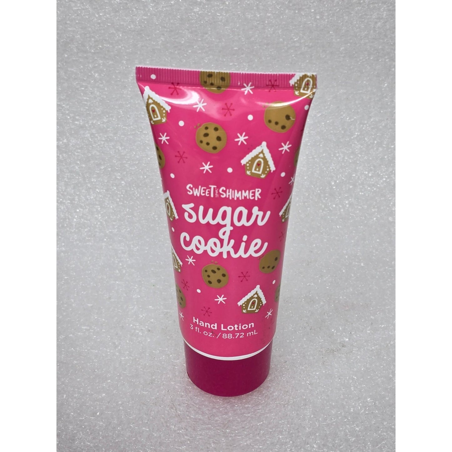 Sweet Shimmer Sugar Cookie Scented Hand Lotion 3 Fl Oz Moisturizing Cream Tube