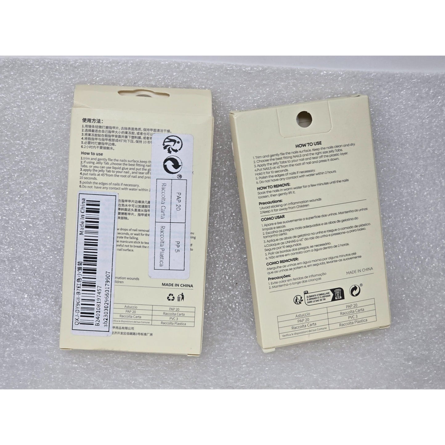 Press On Nails Bundle Black Red Floral & Purple Ombre Coffin False Nails Sets